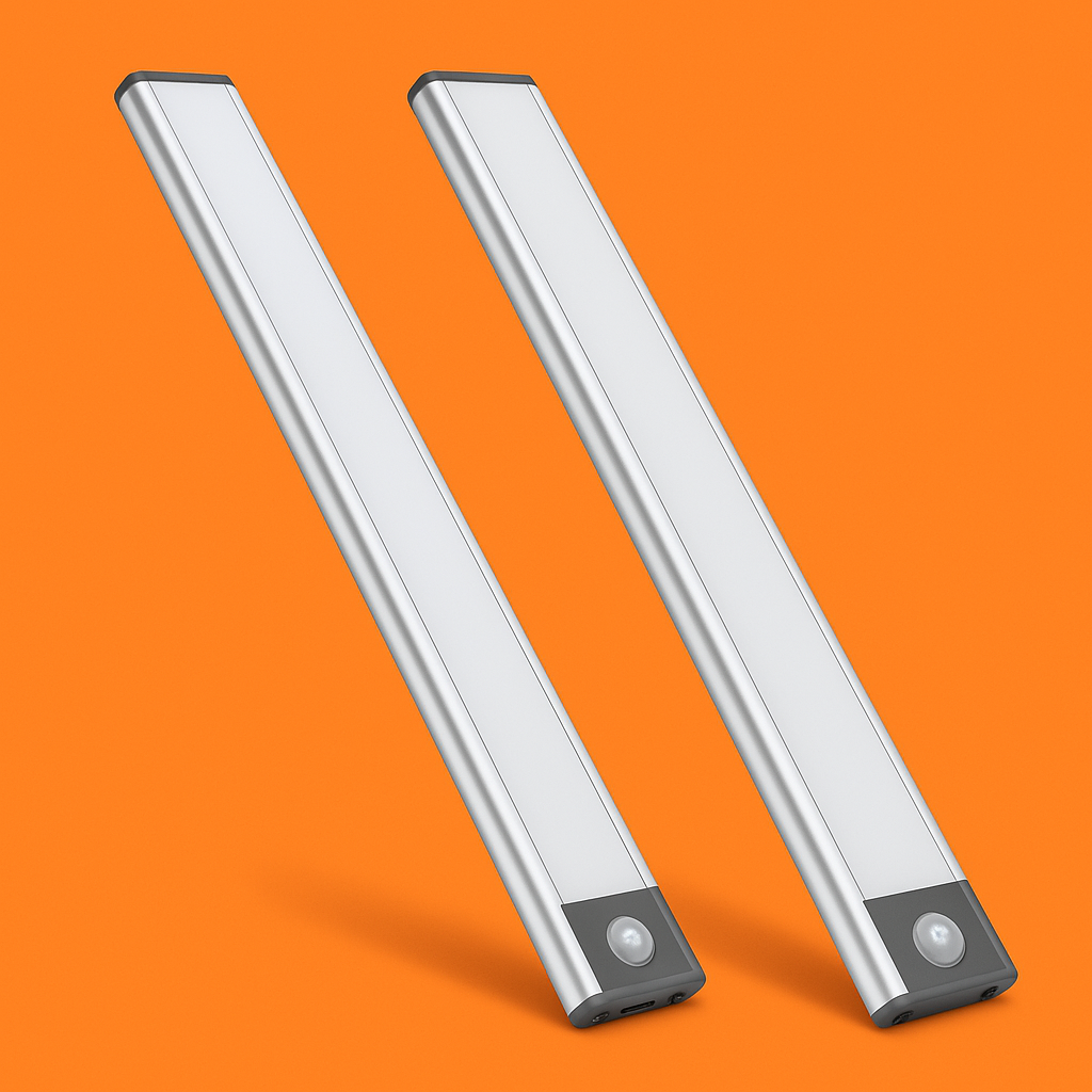 LED Cabinet Light USB Type-C Rechargeable Motion Sensor Led Lamp for Kitchen Wardrobe Cabinet Lighting 20Cm/30Cm/40Cm/50Cm/60Cm